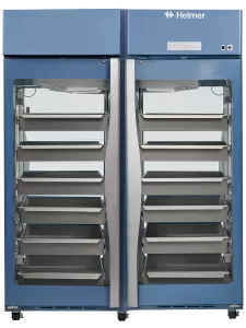 Double Door Pass-Thru Blood Bank Refrigerator