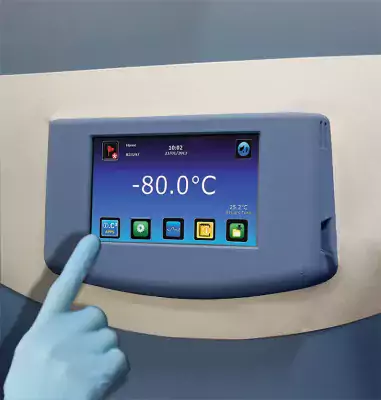 Ultra-Low Temperature Freezer Control Screen